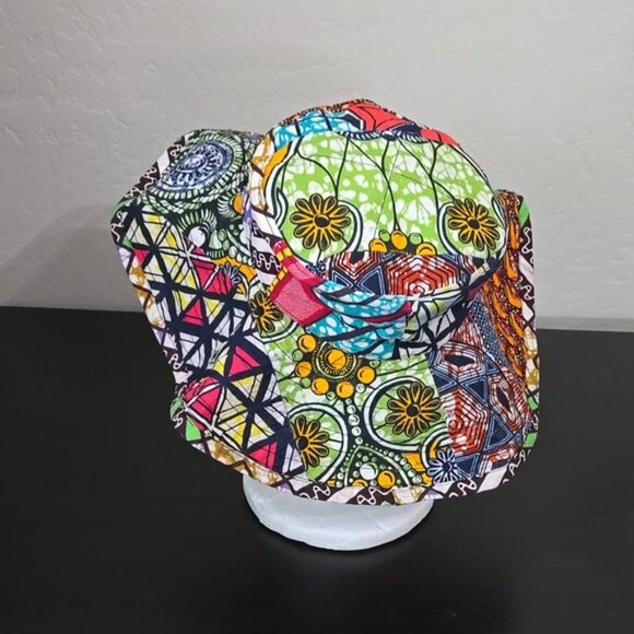 Queen Alaffia Colorful Patterned Wide-Brim Hat - Picture 5 of 11